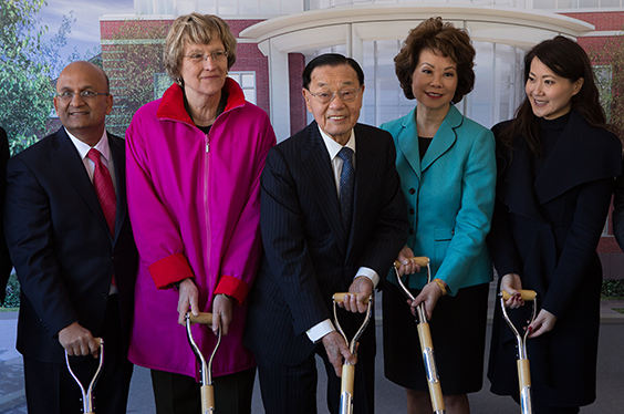 Chao Family at Chao Center Groundbreaking Event